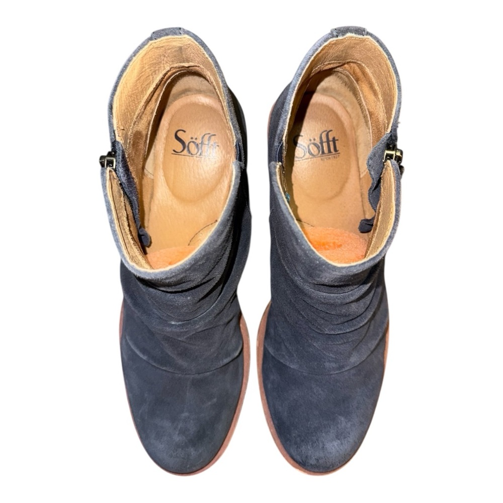 Söfft Beckie II Ankle Boots Storm Blue Suede Women’s Size 7.5 - Picture 6 of 10